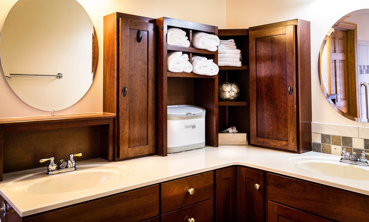 Bathroom Vanity Storage Maximizes Small Spaces (image credits: pixabay)